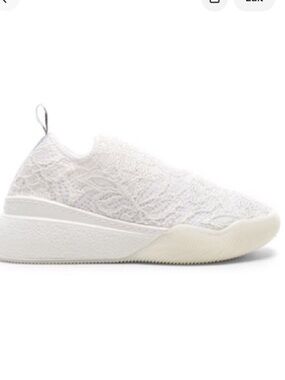 Stella McCartney White Lace Slip-On Sock Sneakers size 9